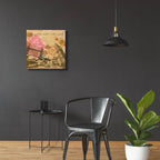 Latitude And Longitude Travel To London by Art Licensing Studio - 24x24 acrylic wall art in a room
