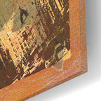 Epic Art 'Latitude And Longitude Travel To Madrid'  by Art Licensing Studio Acrylic Glass Wall Art,12x12