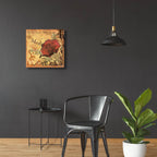 Latitude And Longitude Travel To Madrid by Art Licensing Studio - 24x24 acrylic wall art in a room