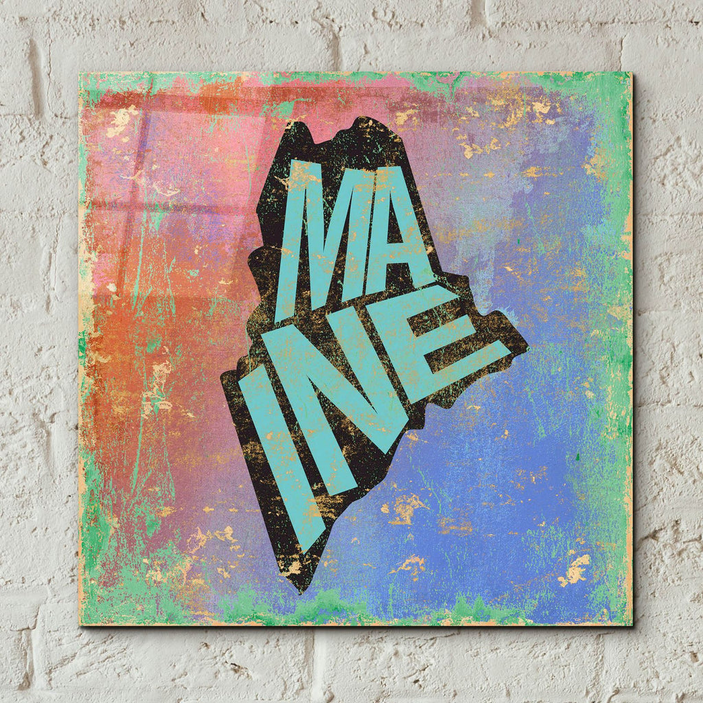 Maine by Art Licensing Studio - 12x12 acrylic wall art in a room