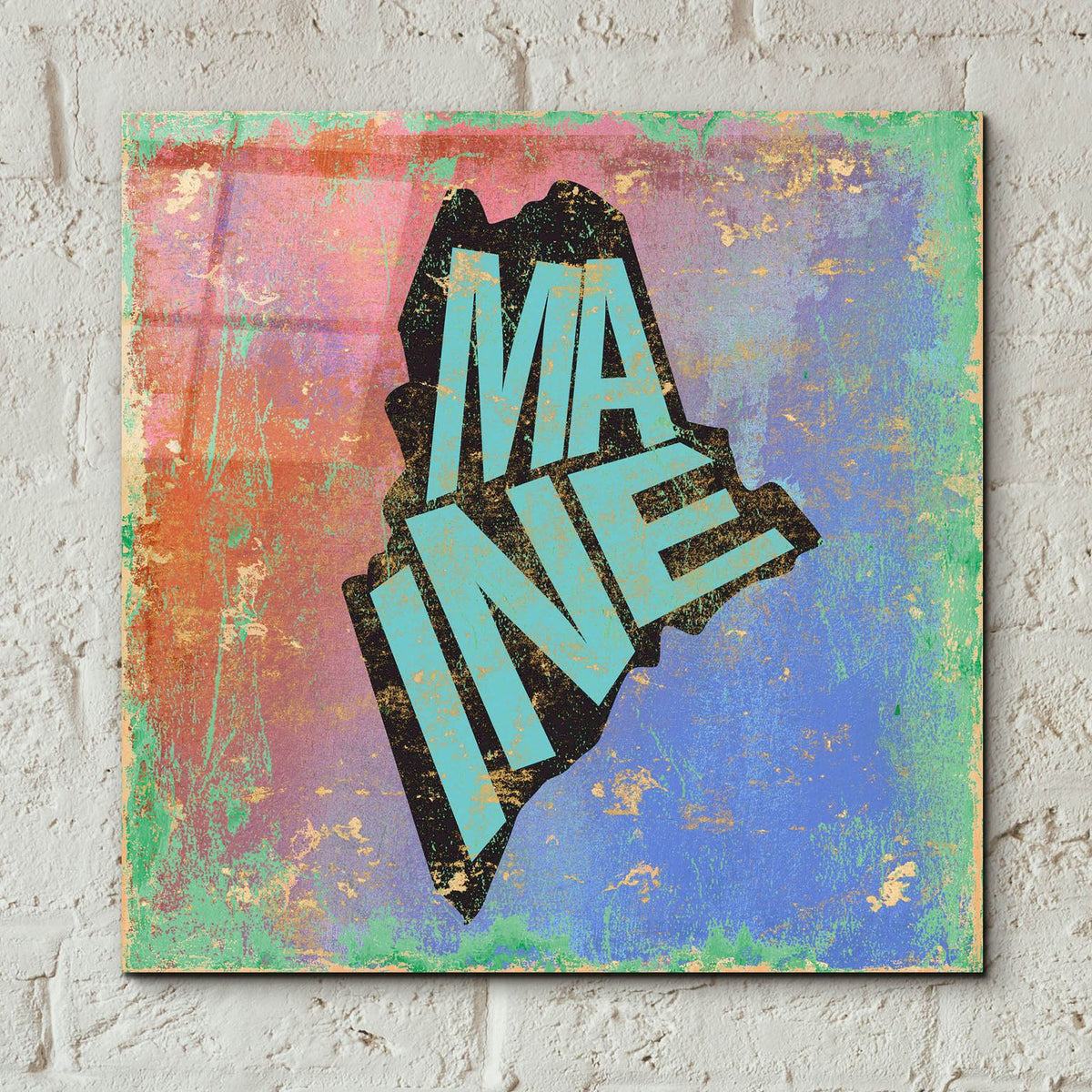 Maine by Art Licensing Studio - 12x12 acrylic wall art in a room