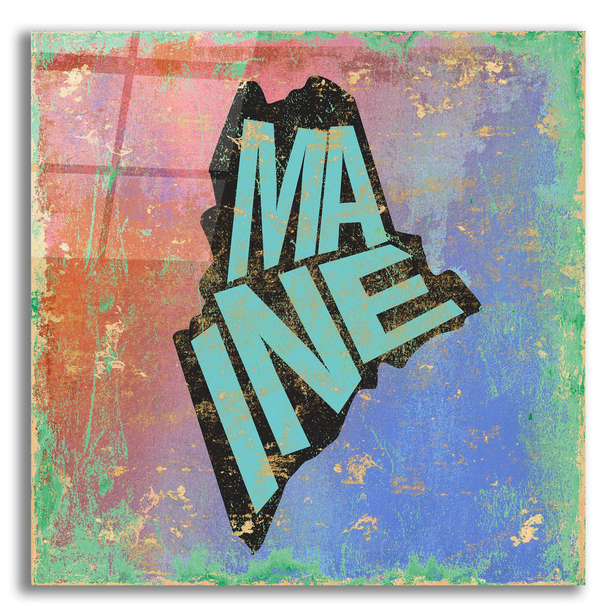 Maine by Art Licensing Studio acrylic glass wall art