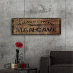 Mancave With Wrench by Art Licensing Studio - 48x16 acrylic wall art in a room