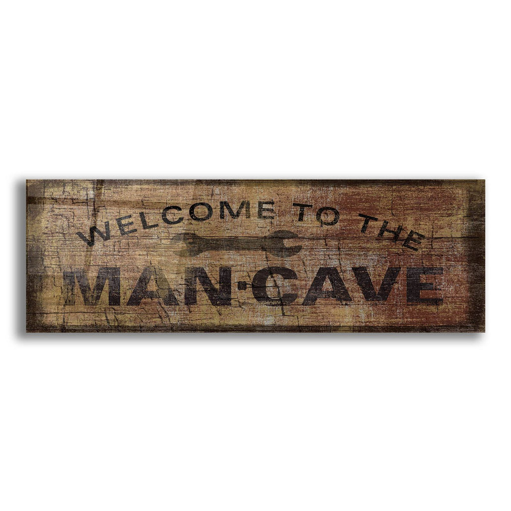 Mancave With Wrench by Art Licensing Studio acrylic glass wall art