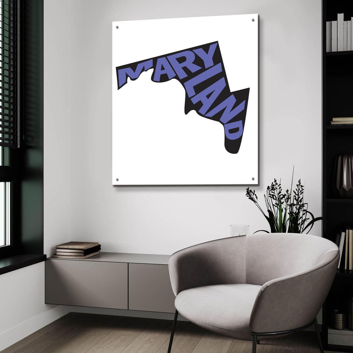 Maryland 2 by Art Licensing Studio - 36x36 acrylic wall art in a room