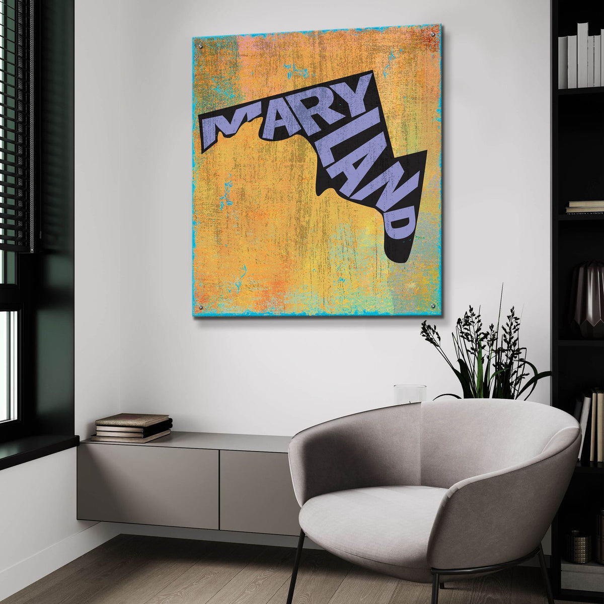 Maryland by Art Licensing Studio - 36x36 acrylic wall art in a room