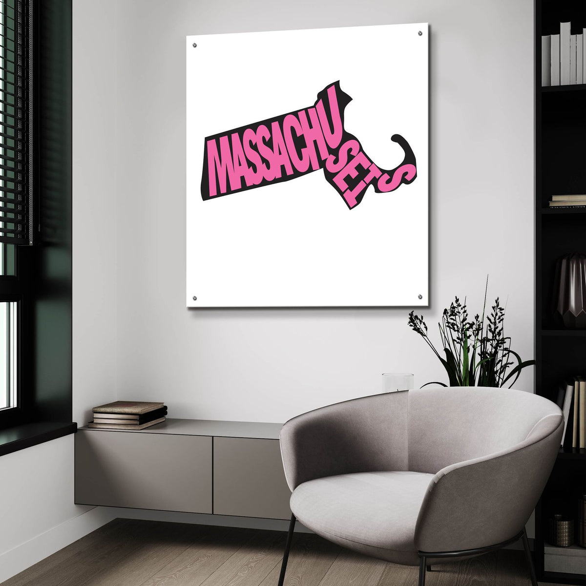 Massachusetts 2 by Art Licensing Studio - 36x36 acrylic wall art in a room