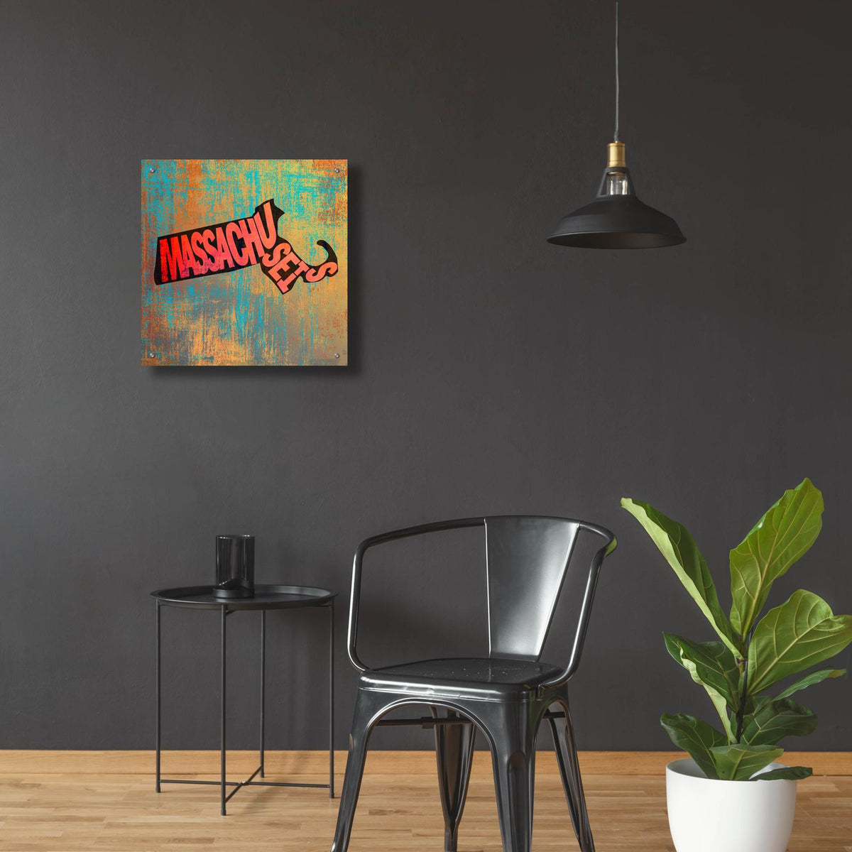 Massachusetts by Art Licensing Studio - 24x24 acrylic wall art in a room