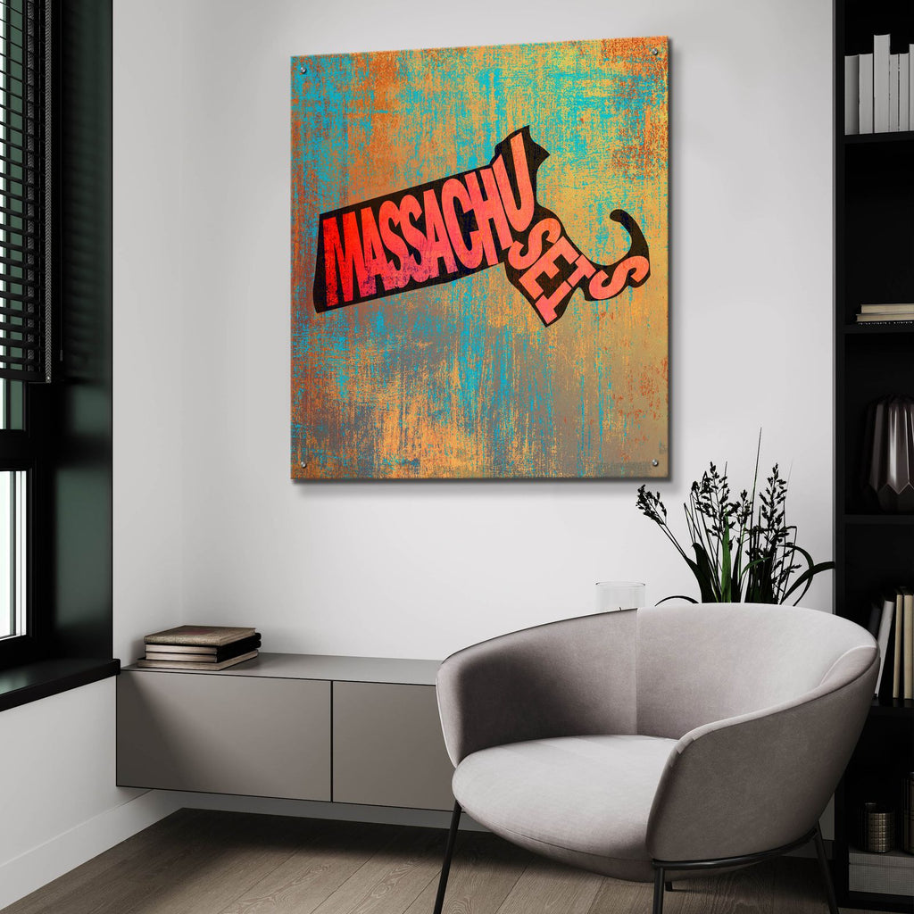Massachusetts by Art Licensing Studio - 36x36 acrylic wall art in a room
