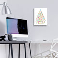 Merry Meta Christmas Tree by Art Licensing Studio - 12x16 acrylic wall art in a room
