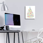 Merry Meta Christmas Tree by Art Licensing Studio - 12x16 acrylic wall art in a room