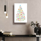 Merry Meta Christmas Tree by Art Licensing Studio - 16x24 acrylic wall art in a room