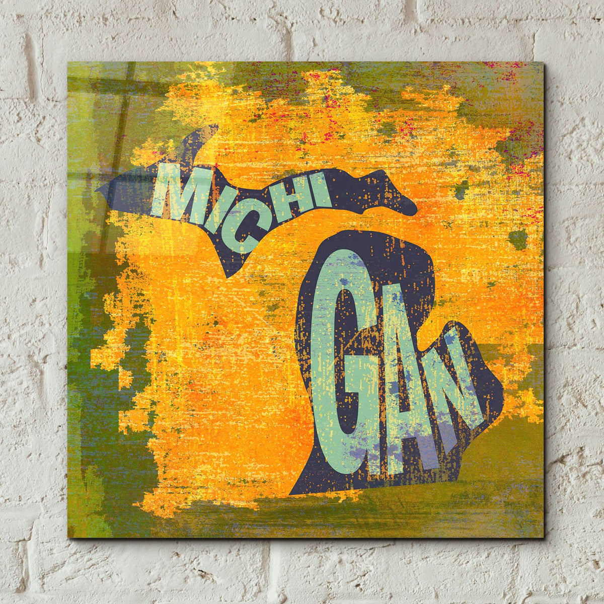 Michigan by Art Licensing Studio - 12x12 acrylic wall art in a room