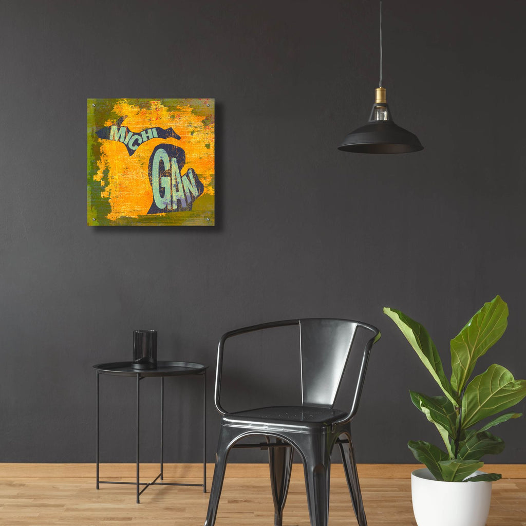 Michigan by Art Licensing Studio - 24x24 acrylic wall art in a room