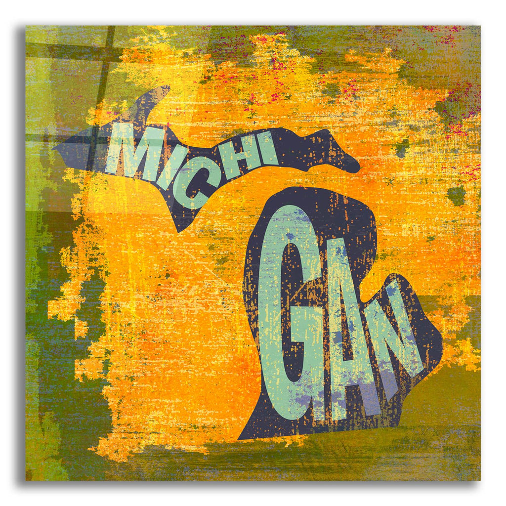 Michigan by Art Licensing Studio acrylic glass wall art