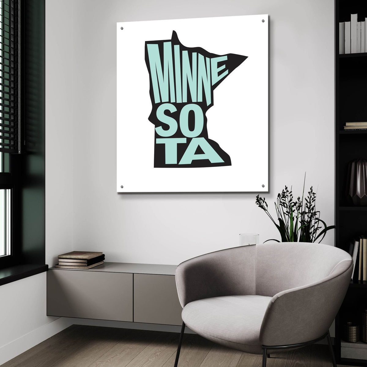 Minnesota 2 by Art Licensing Studio - 36x36 acrylic wall art in a room