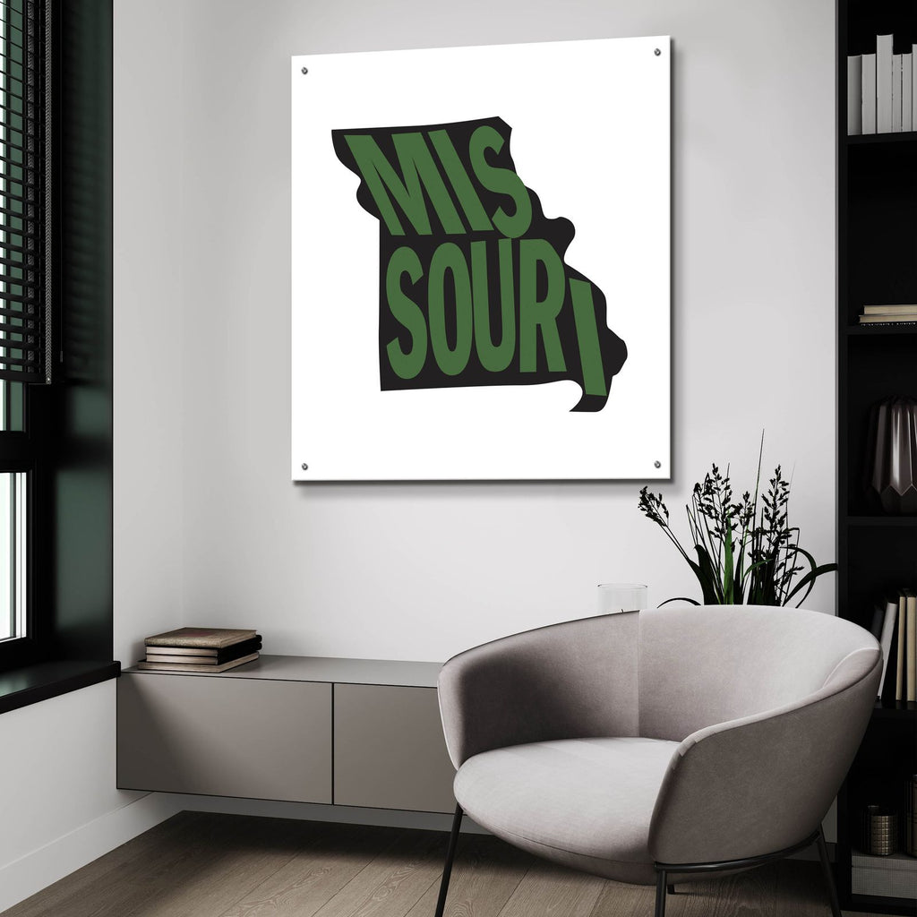 Missouri 2 by Art Licensing Studio - 36x36 acrylic wall art in a room