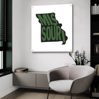 Missouri 2 by Art Licensing Studio - 36x36 acrylic wall art in a room