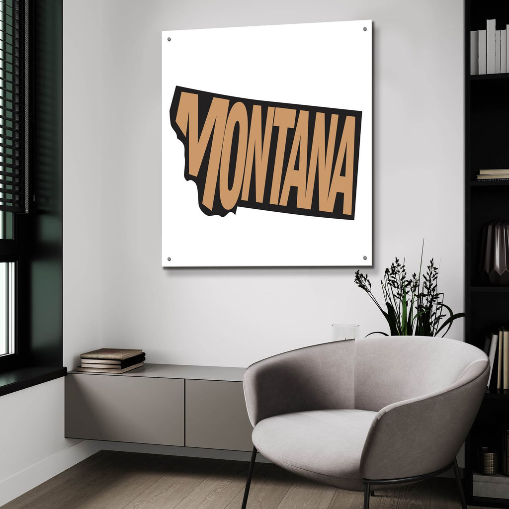 Montana 2 by Art Licensing Studio - 36x36 acrylic wall art in a room