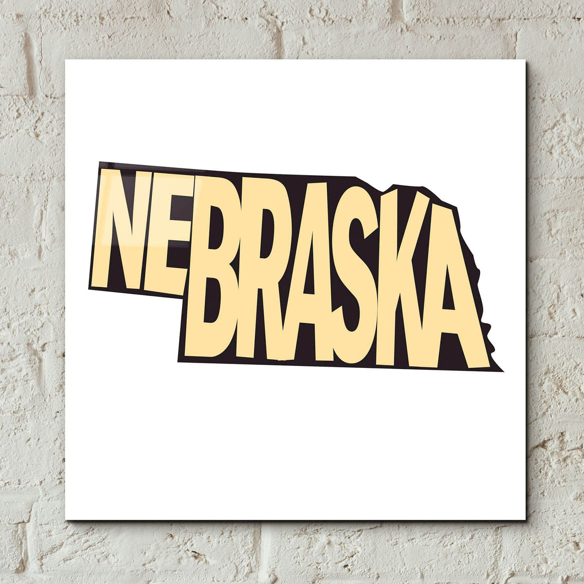 Nebraska 2 by Art Licensing Studio - 12x12 acrylic wall art in a room