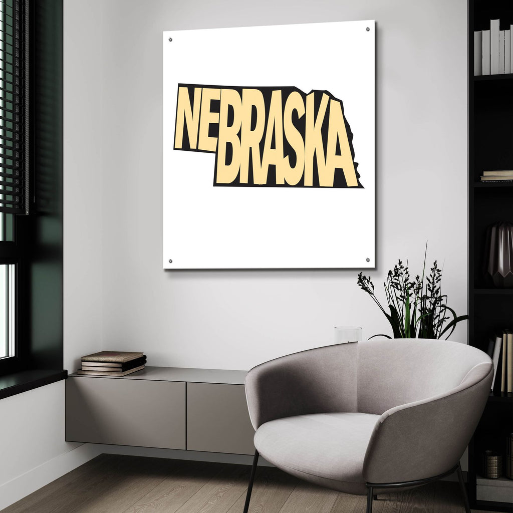 Nebraska 2 by Art Licensing Studio - 36x36 acrylic wall art in a room
