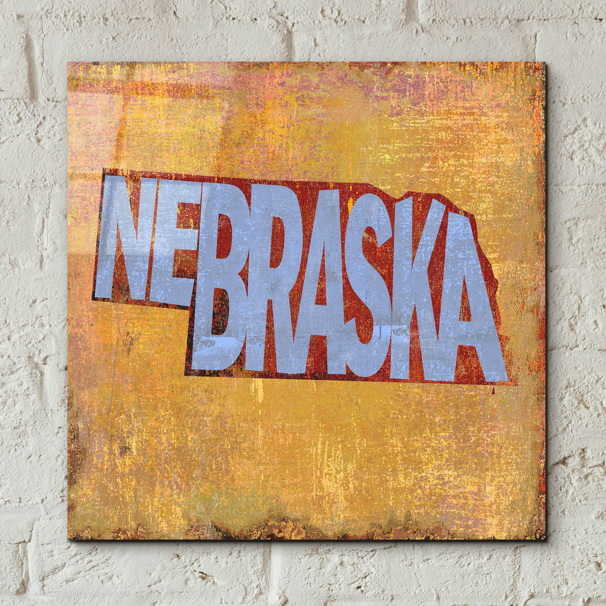 Nebraska by Art Licensing Studio - 12x12 acrylic wall art in a room
