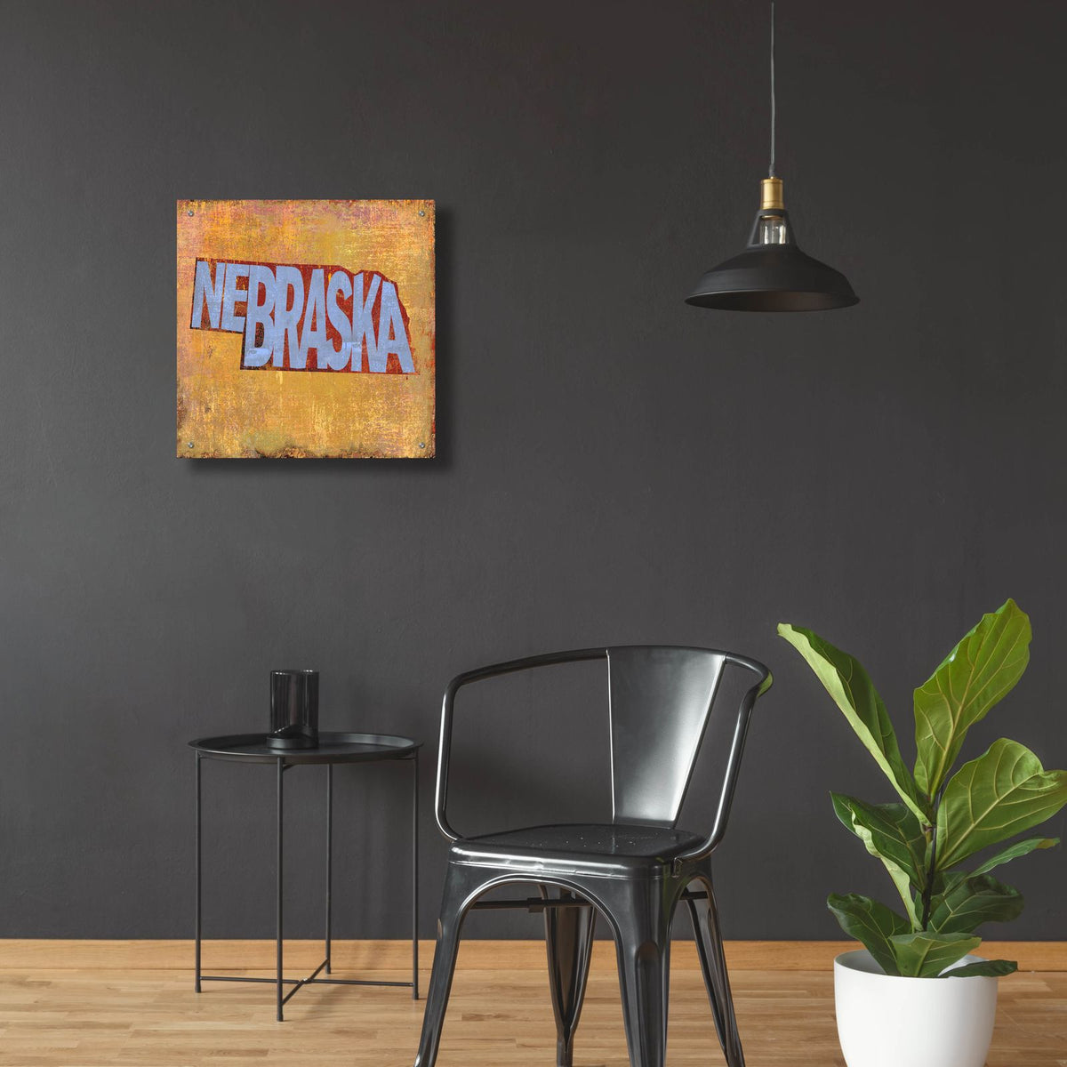 Nebraska by Art Licensing Studio - 24x24 acrylic wall art in a room