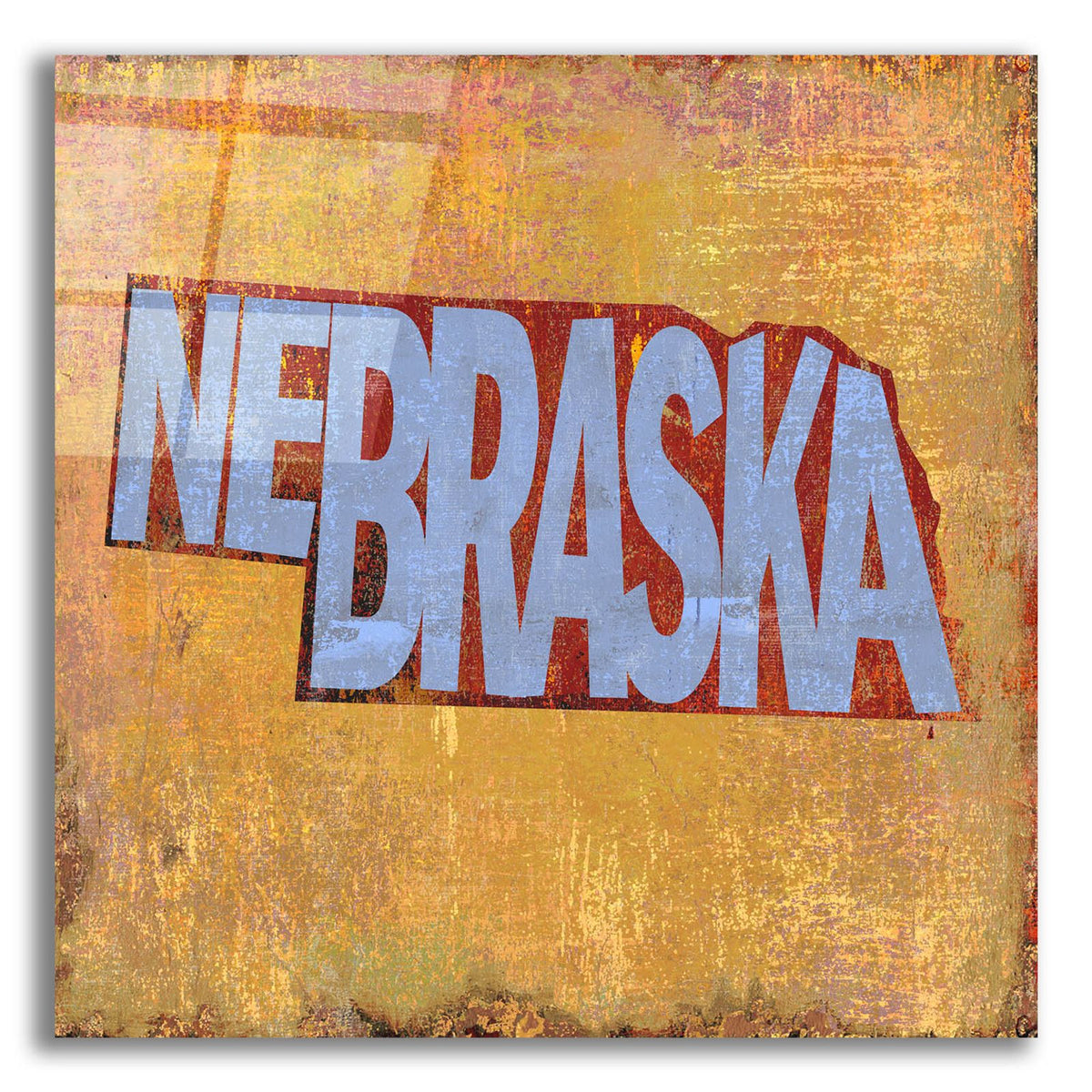 Nebraska by Art Licensing Studio acrylic glass wall art
