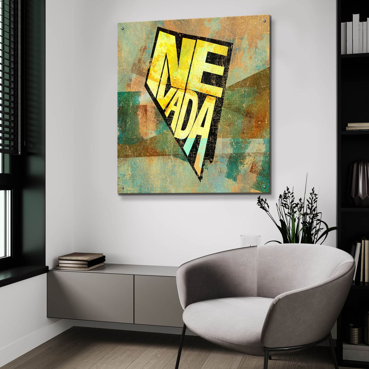 Nevada by Art Licensing Studio - 36x36 acrylic wall art in a room
