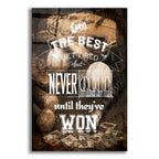 Never Quit by Art Licensing Studio acrylic glass wall art
