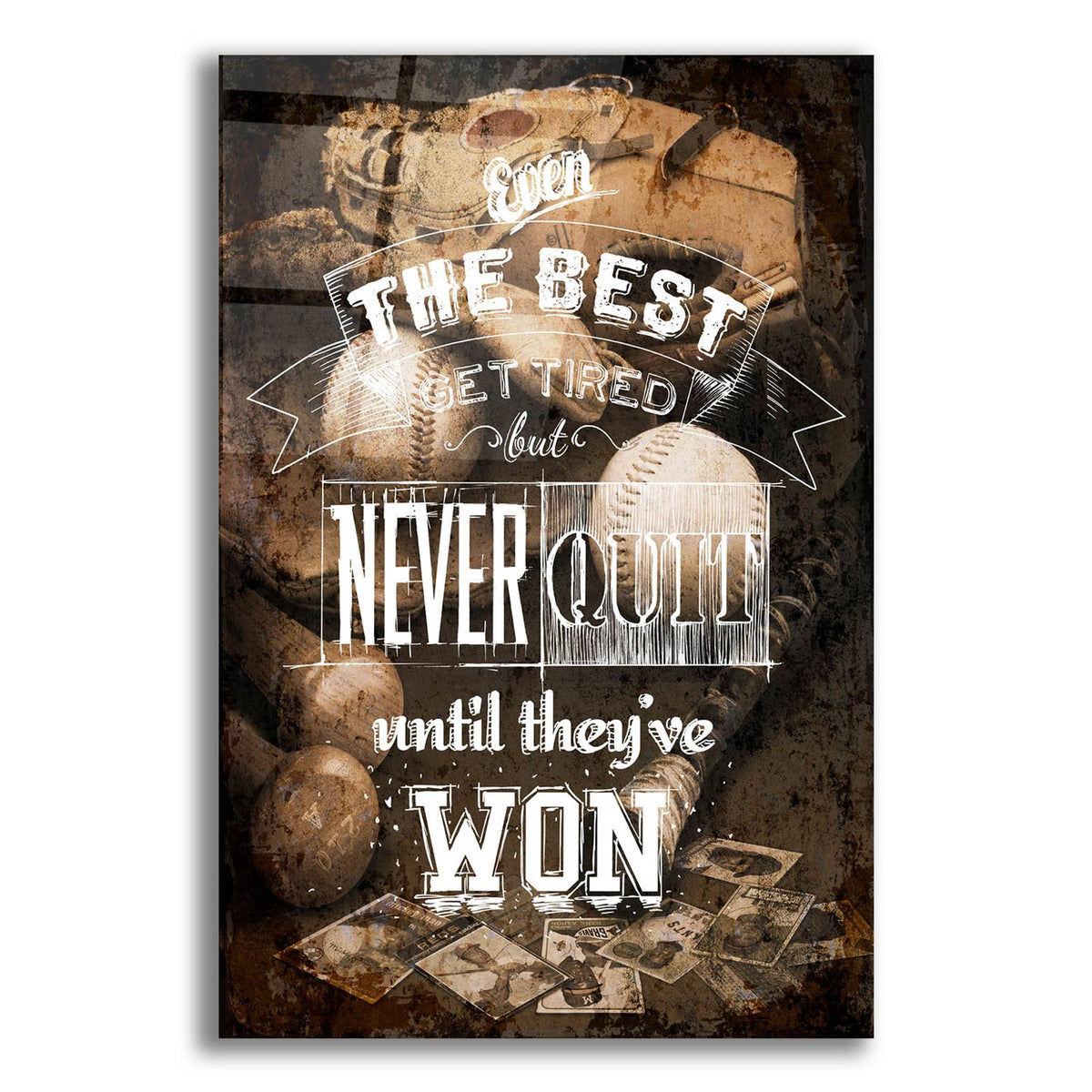 Never Quit by Art Licensing Studio acrylic glass wall art