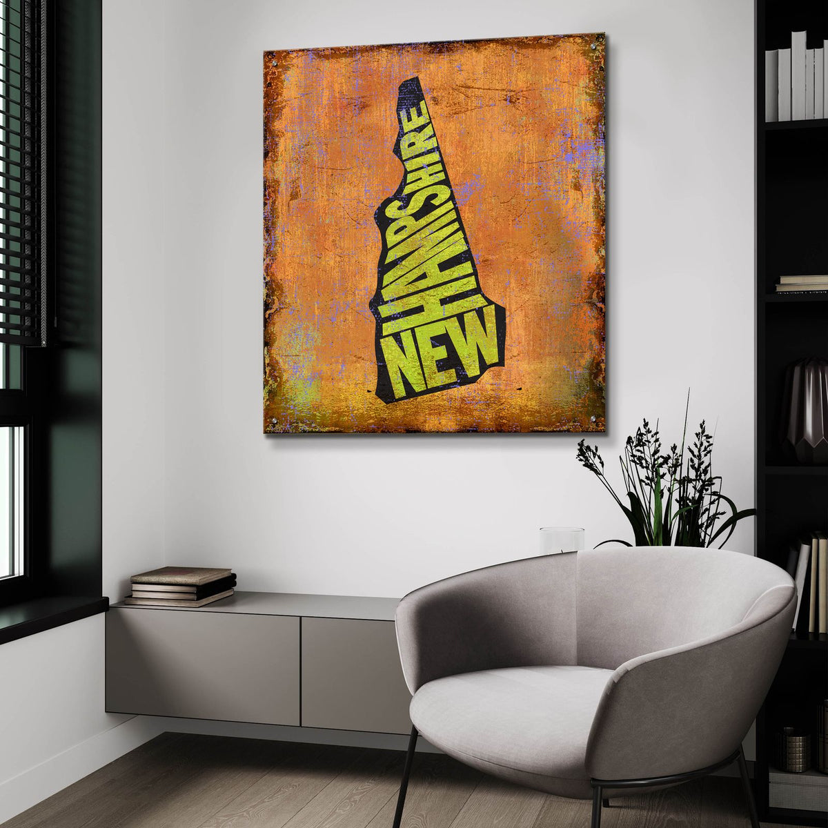 New Hampshire by Art Licensing Studio - 36x36 acrylic wall art in a room
