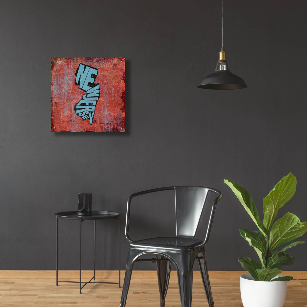 New Jersey by Art Licensing Studio - 24x24 acrylic wall art in a room