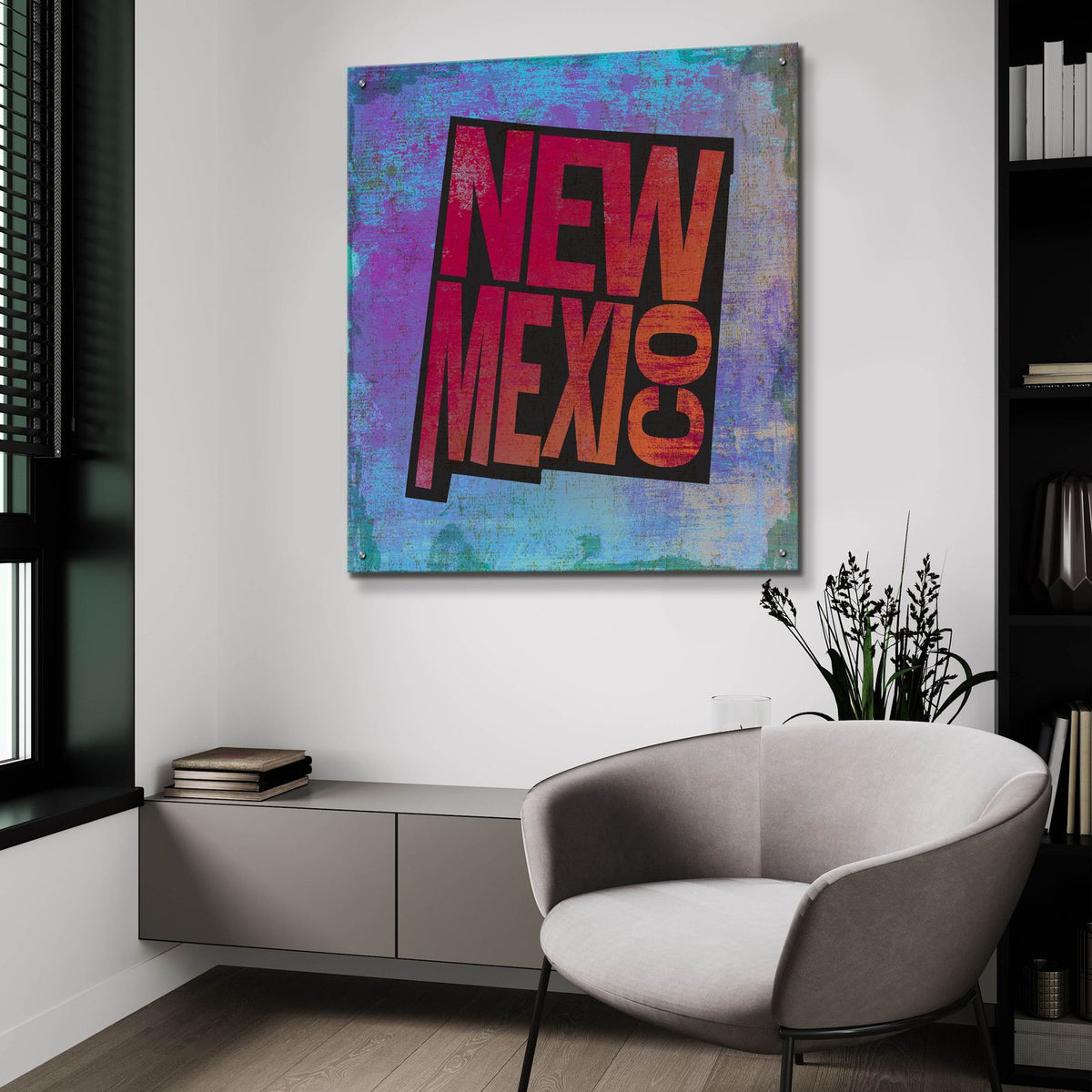 New Mexico by Art Licensing Studio - 36x36 acrylic wall art in a room
