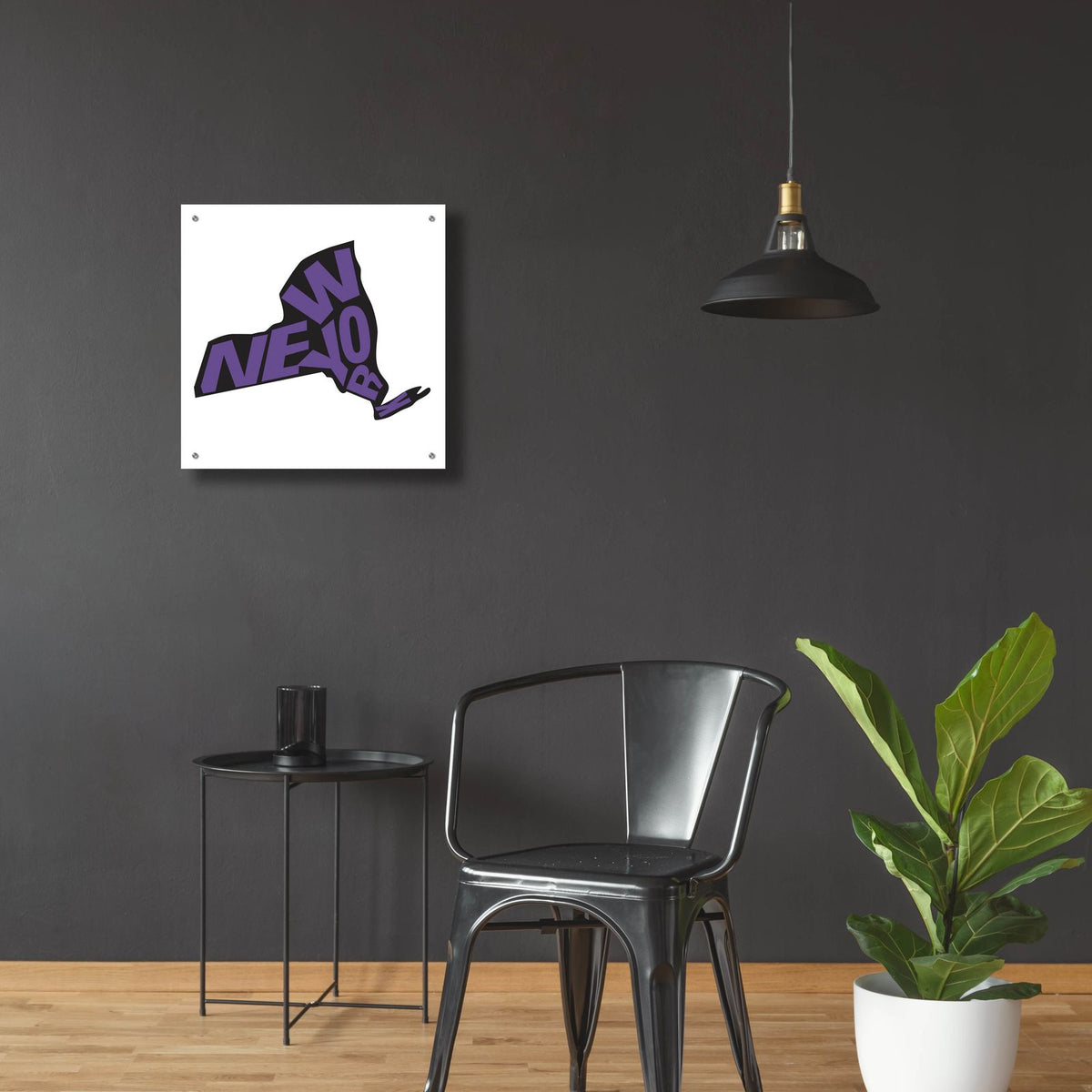 New York 2 by Art Licensing Studio - 24x24 acrylic wall art in a room
