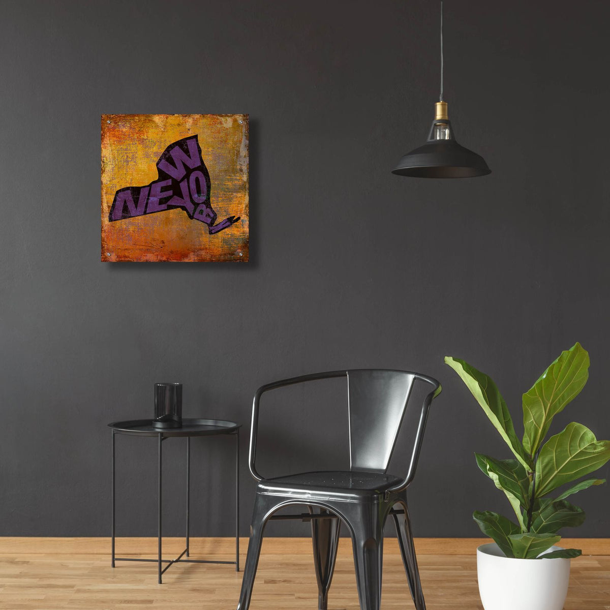 New York by Art Licensing Studio - 24x24 acrylic wall art in a room