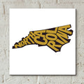 North Carolina 2 by Art Licensing Studio - 12x12 acrylic wall art in a room