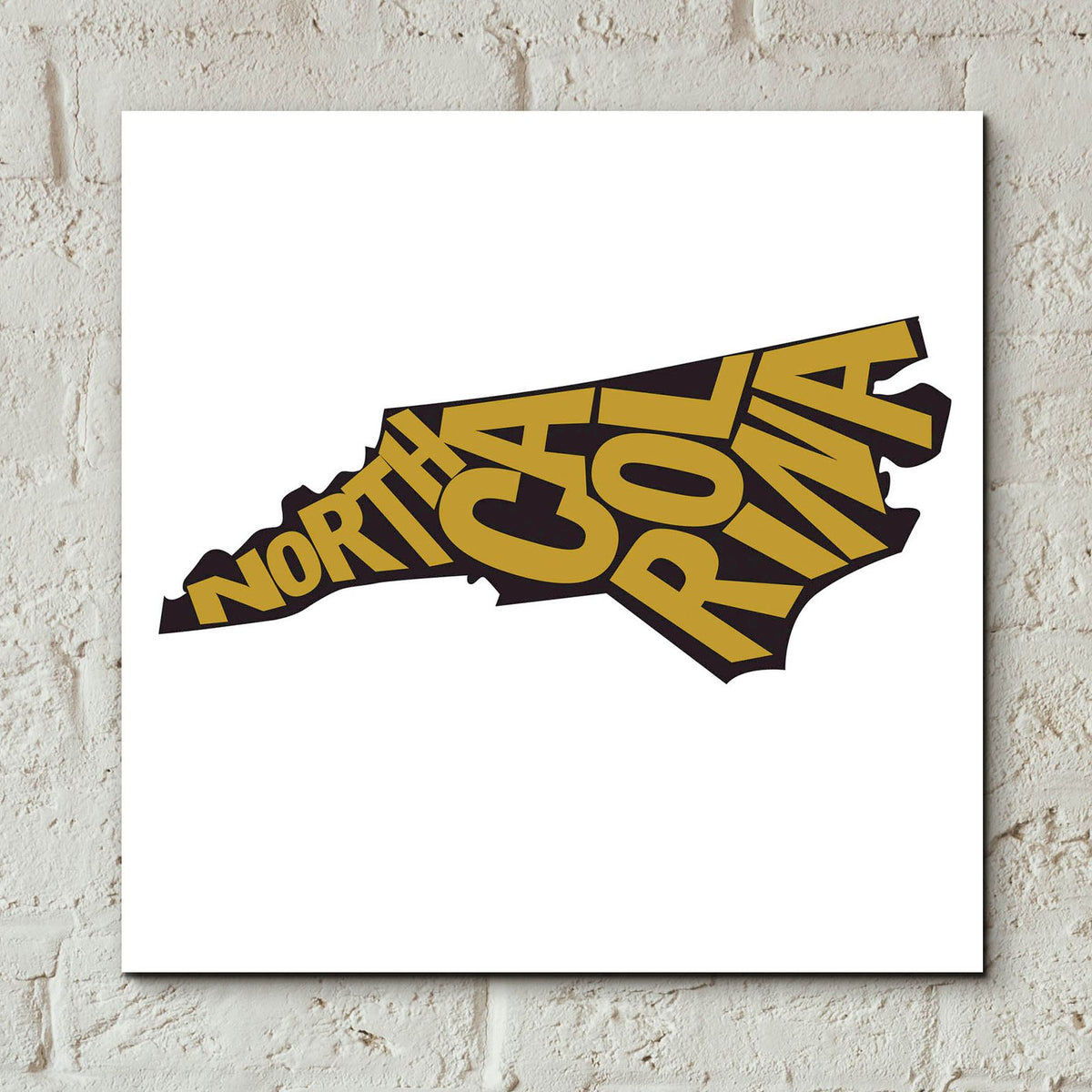 North Carolina 2 by Art Licensing Studio - 12x12 acrylic wall art in a room