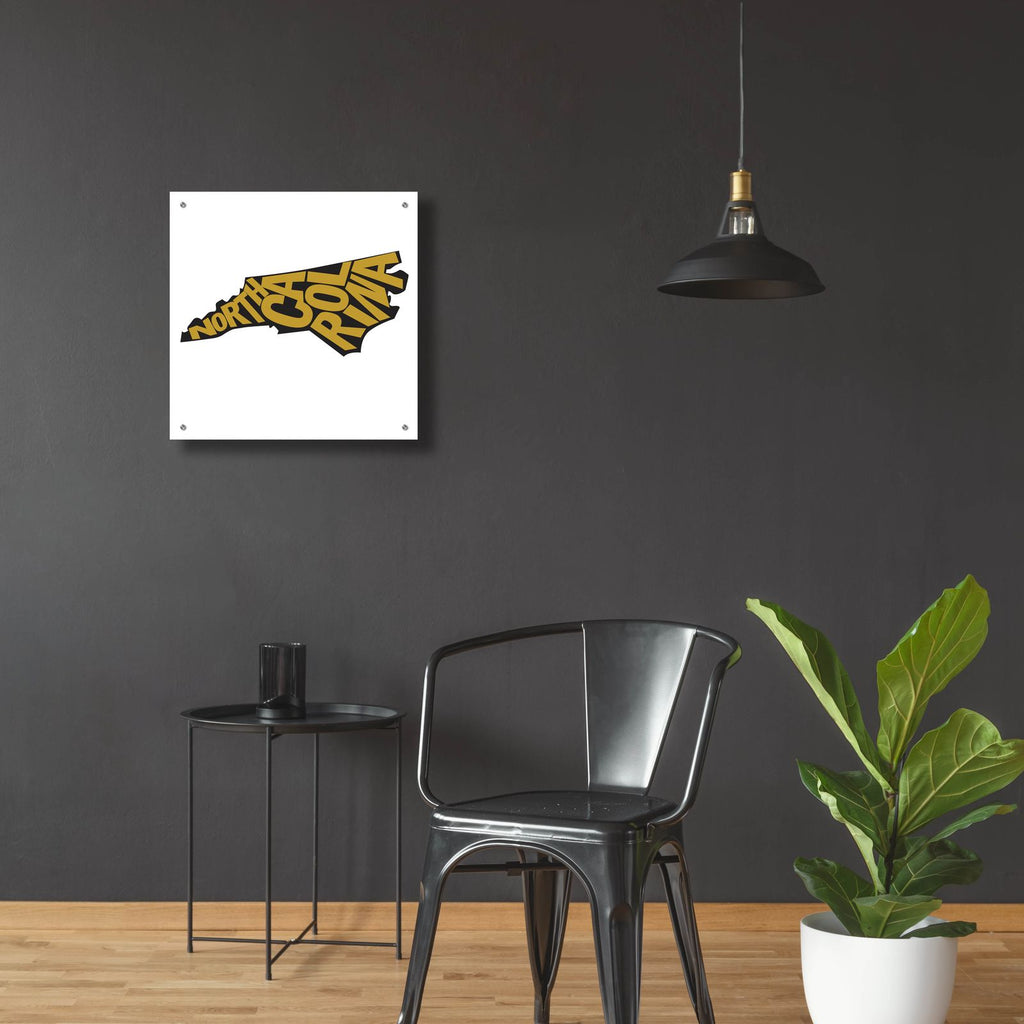 North Carolina 2 by Art Licensing Studio - 24x24 acrylic wall art in a room