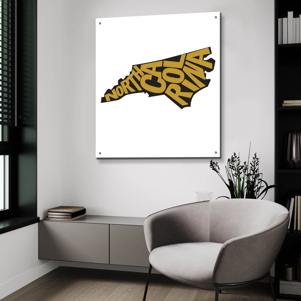 North Carolina 2 by Art Licensing Studio - 36x36 acrylic wall art in a room