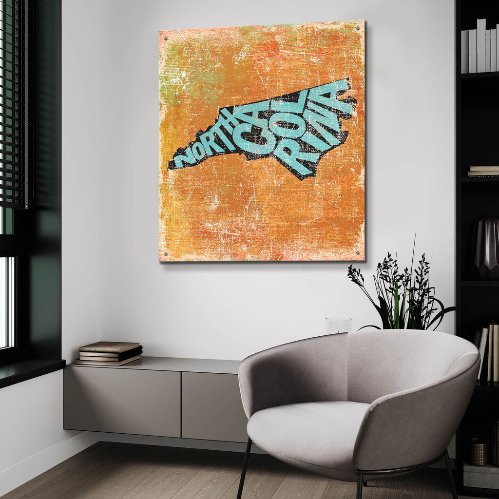 North Carolina by Art Licensing Studio - 36x36 acrylic wall art in a room