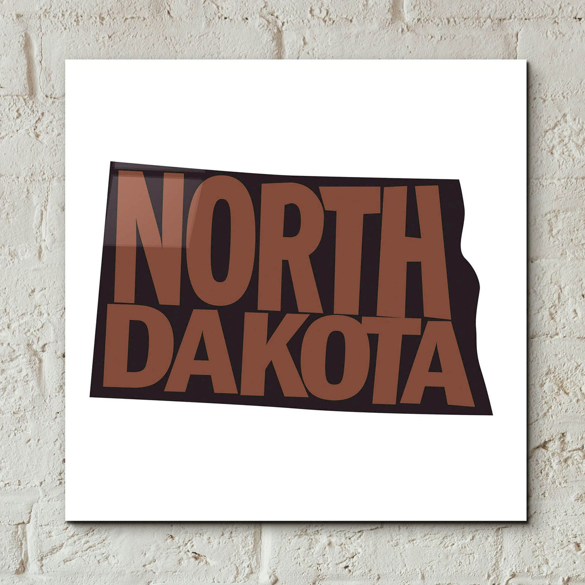 North Dakota 2 by Art Licensing Studio - 12x12 acrylic wall art in a room