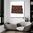 North Dakota 2 by Art Licensing Studio - 36x36 acrylic wall art in a room