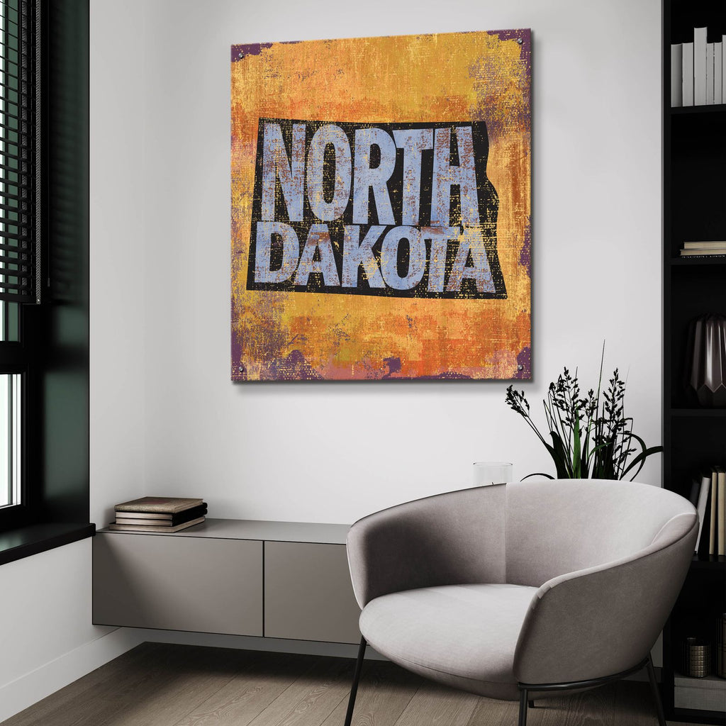 North Dakota by Art Licensing Studio - 36x36 acrylic wall art in a room