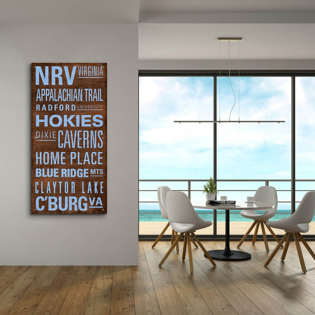 Nrv Text by Art Licensing Studio - 24x48 acrylic wall art in a room