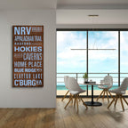 Nrv Text by Art Licensing Studio - 24x48 acrylic wall art in a room