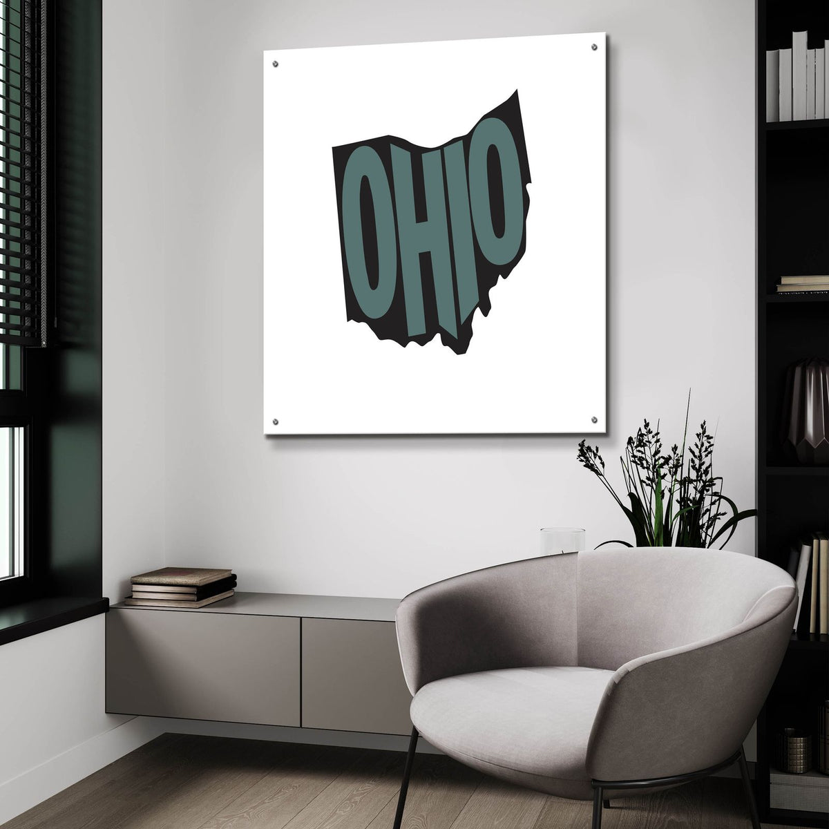 Ohio 2 by Art Licensing Studio - 36x36 acrylic wall art in a room