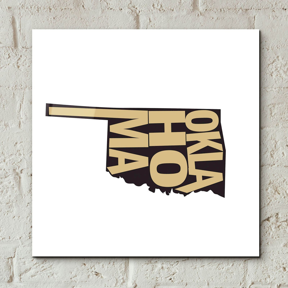 Oklahoma 2 by Art Licensing Studio - 12x12 acrylic wall art in a room
