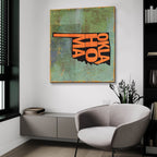 Oklahoma by Art Licensing Studio - 36x36 acrylic wall art in a room