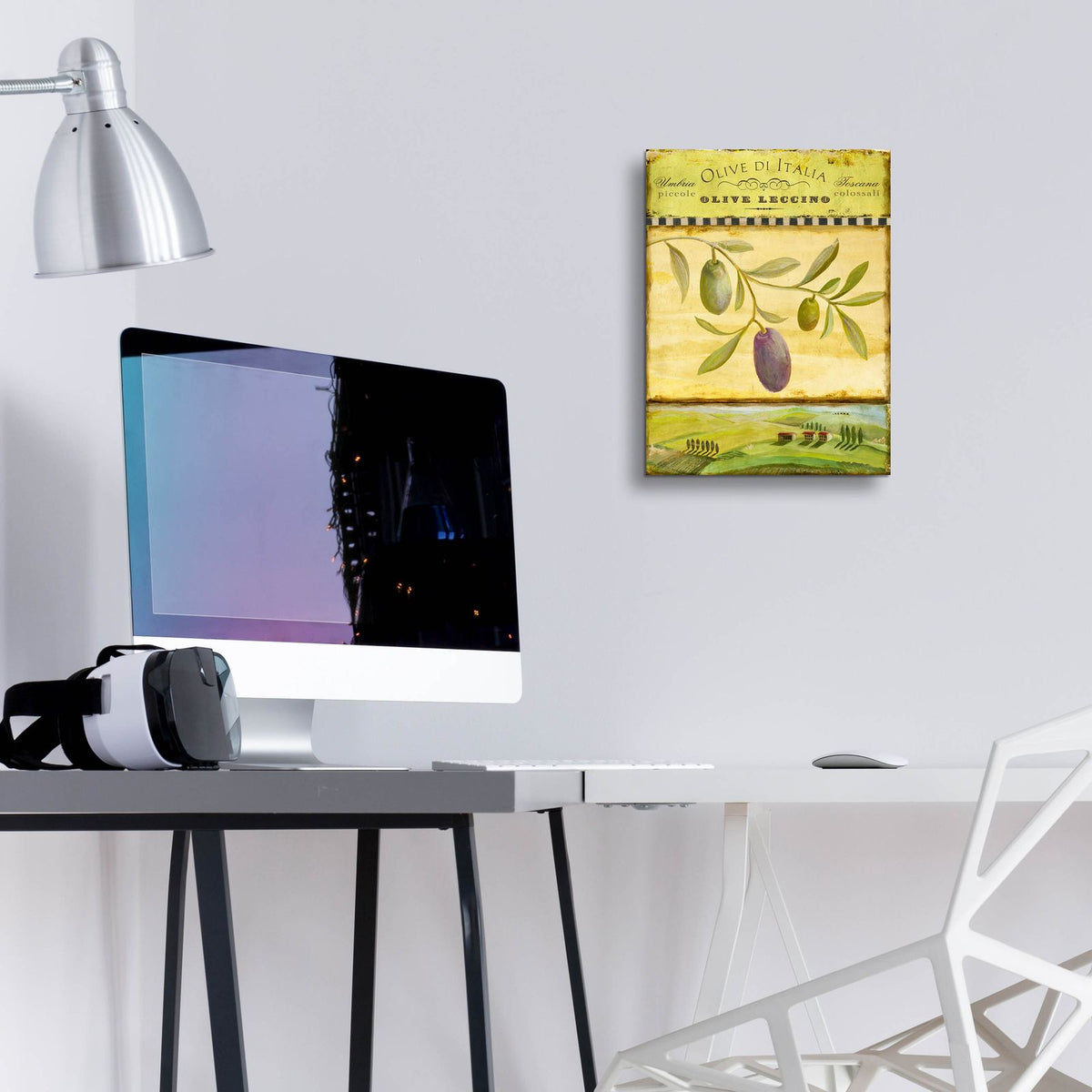 Olive Grove Tuscana by Art Licensing Studio - 12x16 acrylic wall art in a room